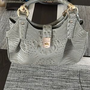 Brahmin Melbourne Collection: grey with alligator print